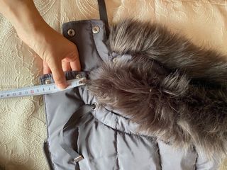 Abrigo de plumas gris mujer chica sin estrenar