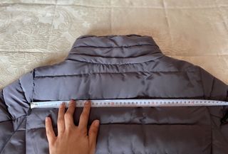 Abrigo de plumas gris mujer chica sin estrenar