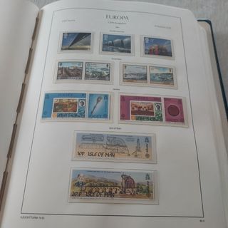 Tema Europa 1981 a 1985 sellos y hojas completo