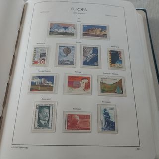 Tema Europa 1981 a 1985 sellos y hojas completo