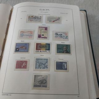 Tema Europa 1981 a 1985 sellos y hojas completo