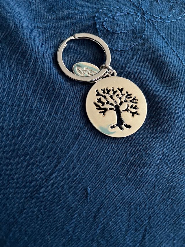 portachiavi acciaio albero della vita