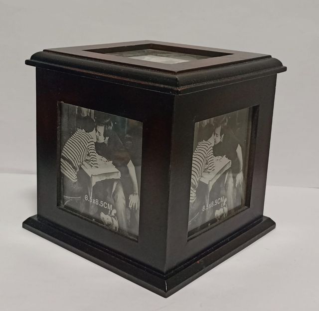 Caja Almacenaje Madera Portafotos