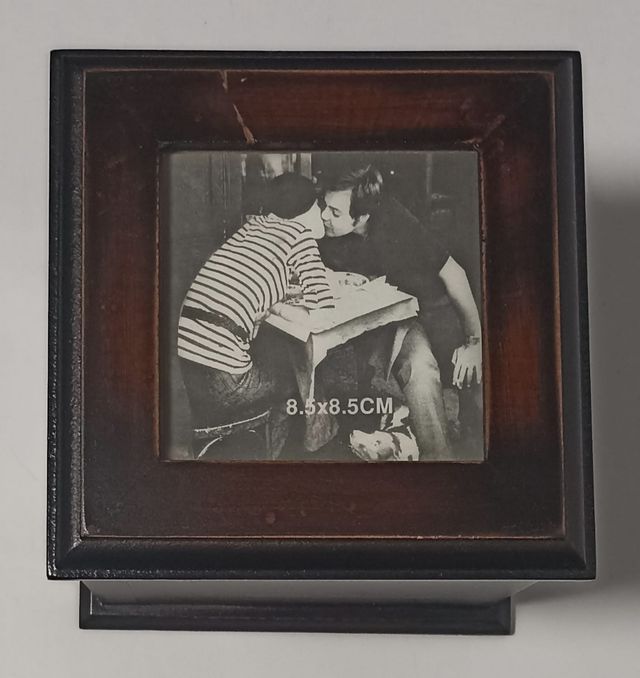 Caja Almacenaje Madera Portafotos