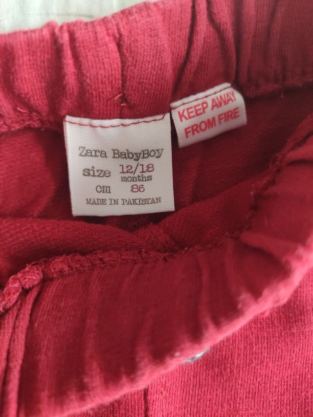 Lote pantalón deportivo 12-18 m Zara. Suelto o lot