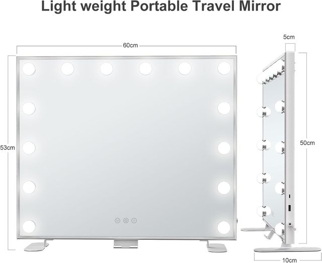 Espejo Maquillaje con Luz Profesional