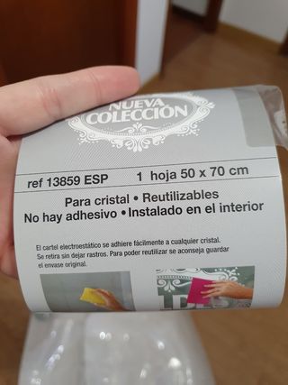 Cartel Vinilo electrostático Nueva Colección