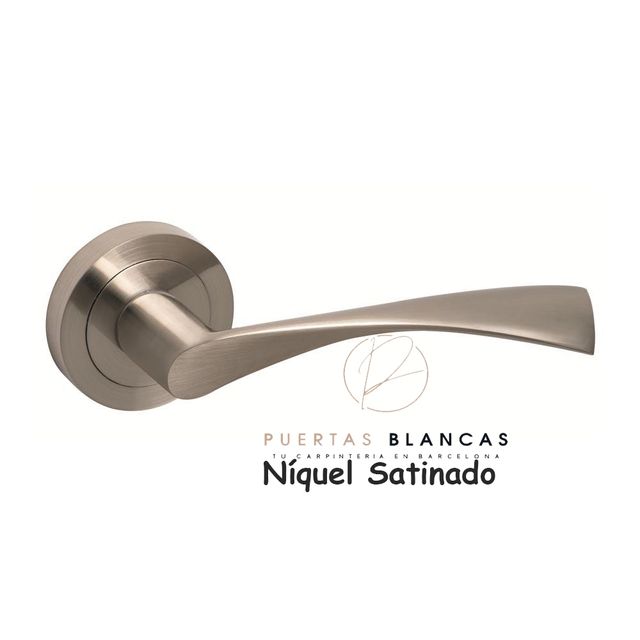 Puerta laca blanca 4 líneas horizontales