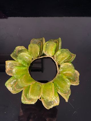 Candeliere con petali vetro Murano granigliato