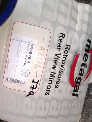 Rebajado faro opel CORSA 93:20€, retrovisor 15€
