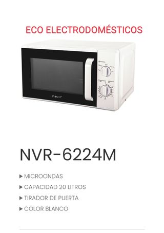 Microonda NEVIR 20 litros 3 años de garantía