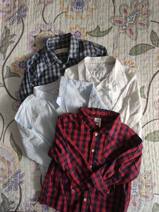 4 camisas bebé Zara 12-18 meses. Lote o sueltas