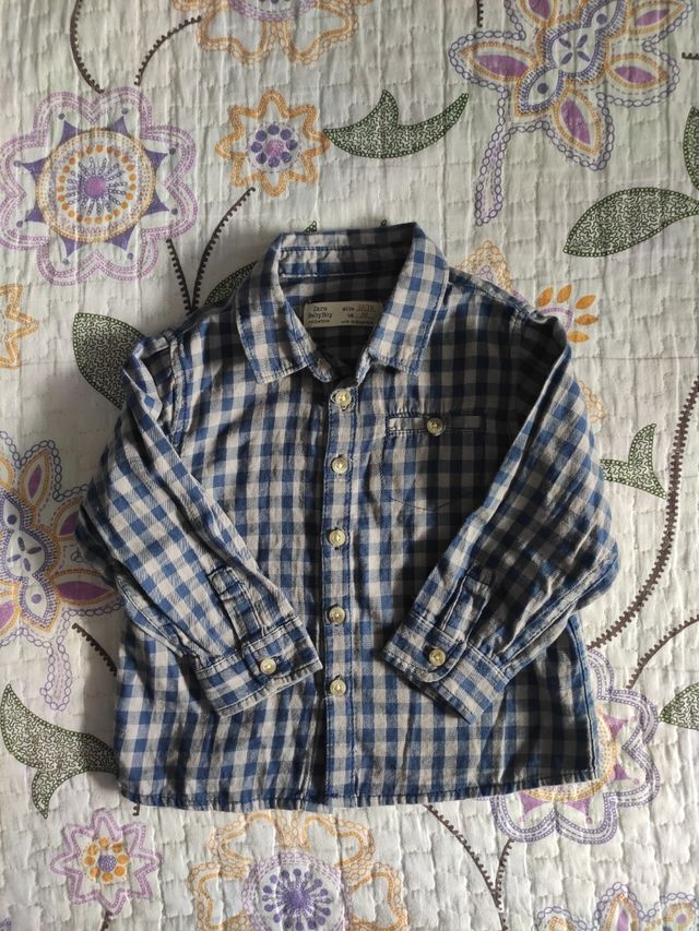 4 camisas bebé Zara 12-18 meses. Lote o sueltas