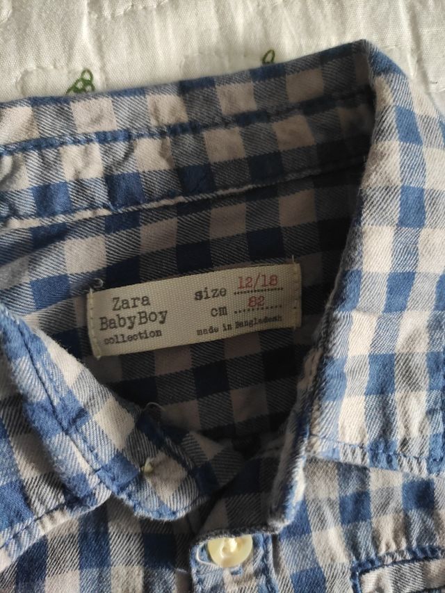 4 camisas bebé Zara 12-18 meses. Lote o sueltas