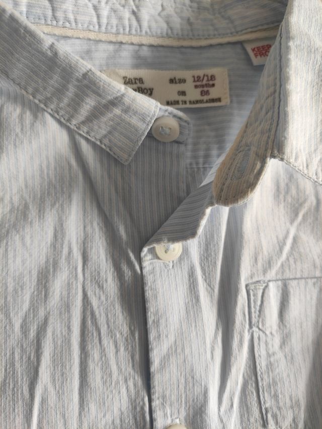 4 camisas bebé Zara 12-18 meses. Lote o sueltas