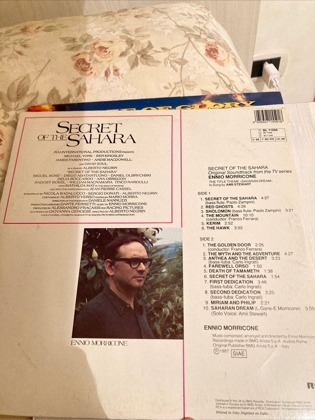 vinile The Secret of Sahara Ennio Morricone