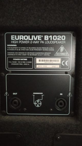 Behringer store eurolive b1020