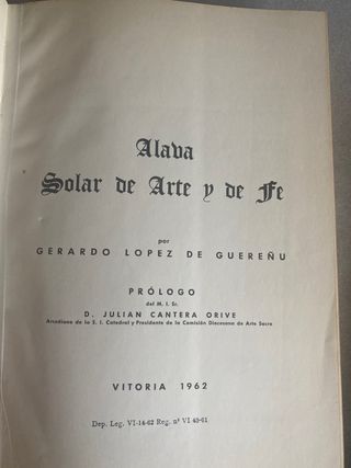 libro Alava solar de arte y de fe
