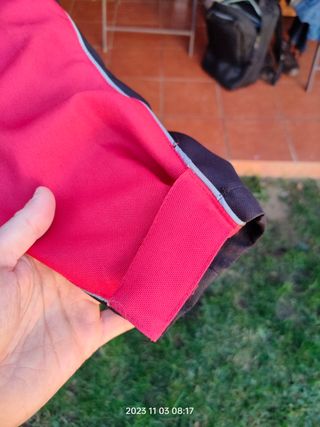 Chaqueta moto larga talla L