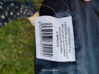 Chaqueta moto larga talla L