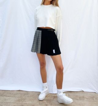 FALDA 36 MINIFALDA PLISADA TABLAS CUADROS 