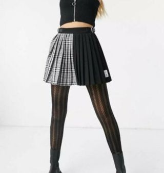 FALDA 36 MINIFALDA PLISADA TABLAS CUADROS 