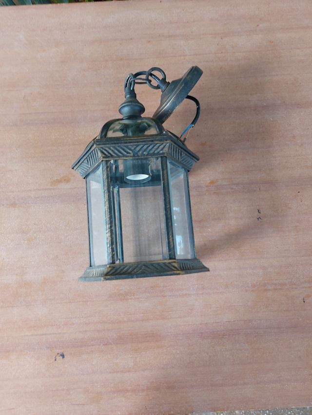Farol techo  de hierro y cristal