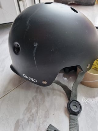 Casco Oxelo  negro niño Patinete, Patines, Skate 