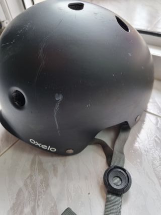 Casco Oxelo  negro niño Patinete, Patines, Skate 