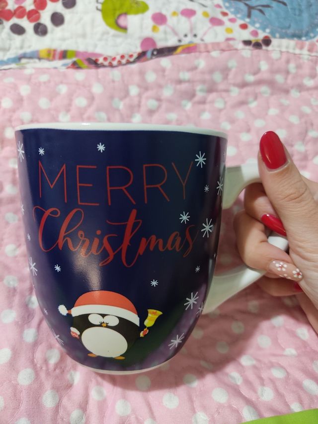 Taza cambio color Merry Christmas Nueva