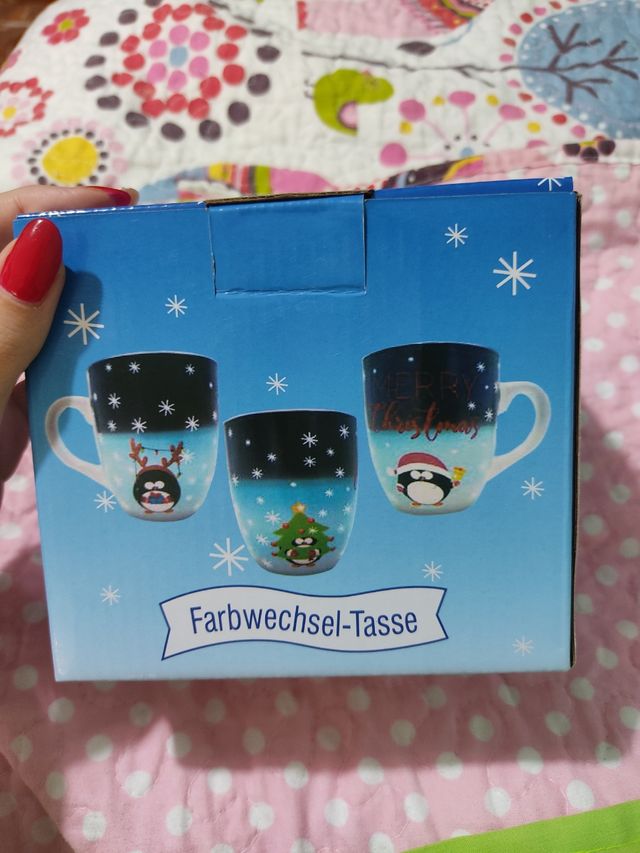 Taza cambio color Merry Christmas Nueva