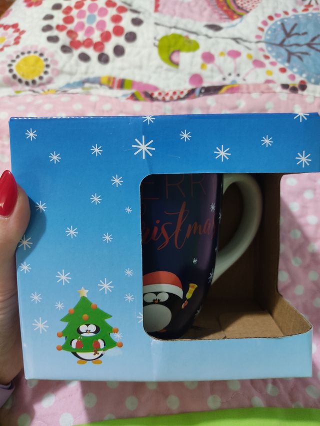 Taza cambio color Merry Christmas Nueva