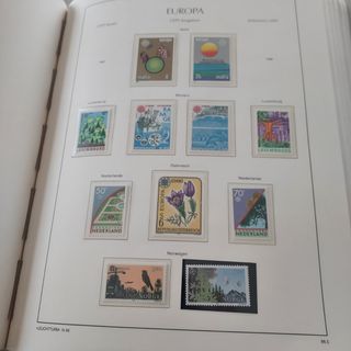 Tema Europa 1986 sellos y hojas.
