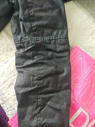 Chaquetón estilo Barbour negro de hombre