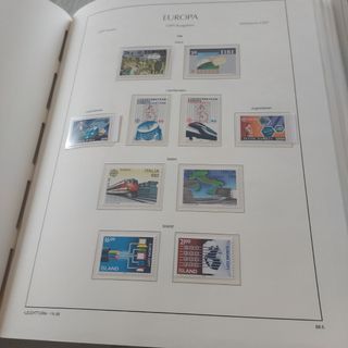 Tema Europa 1988 sellos y hojas