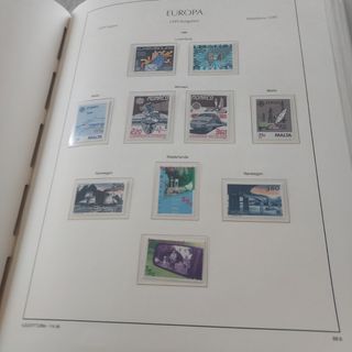 Tema Europa 1988 sellos y hojas