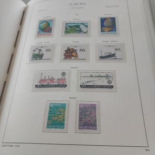 Tema Europa 1988 sellos y hojas