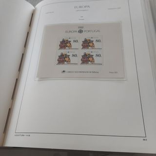 Tema Europa 1988 sellos y hojas