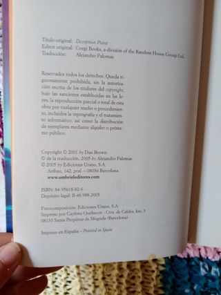 LIBRO "LA CONSPIRACIÓN"