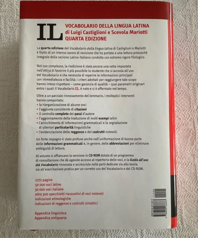 Vocabolario della lingua latina