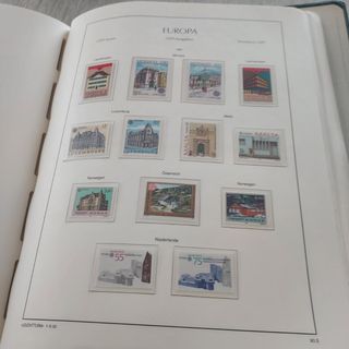 Tema Europa 1990 colección sellos