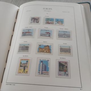 Tema Europa 1990 colección sellos