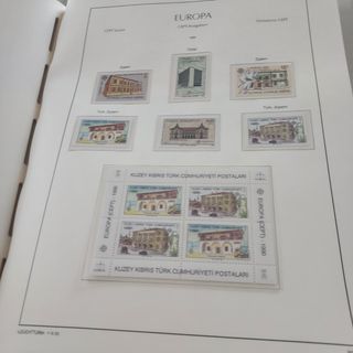 Tema Europa 1990 colección sellos