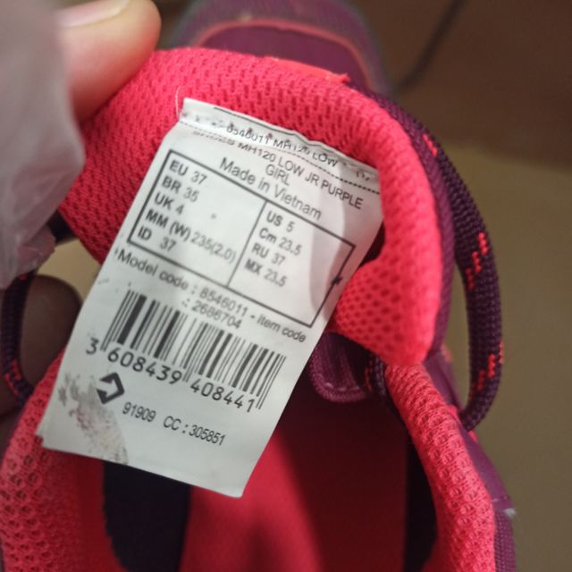 Zapatillas deportivas montaña niña