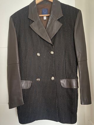 chaqueta cuero autentico  y pantalòn