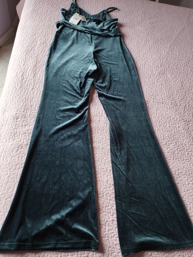 Mono largo terciopelo cinturón nuevo