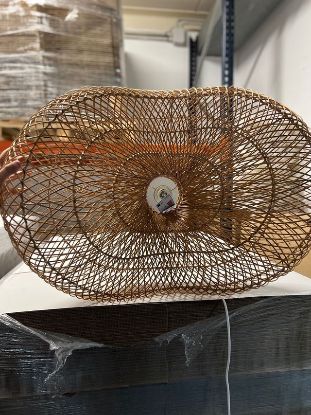 lampara techo bambu SIN ESTRENAR