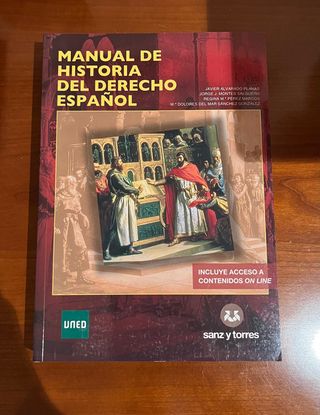 MANUAL DE HISTORIA DEL DERECHO ESPAÑOL UNED