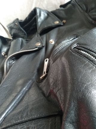 Chaqueta de cuero autentico