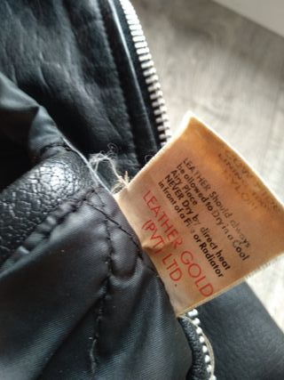 Chaqueta de cuero autentico